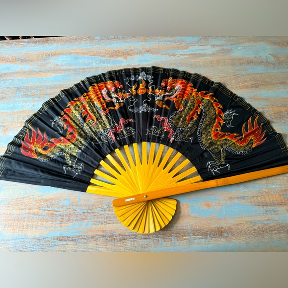 New Asian 40in XL Fan Decor Made in Thailand - Picture 6 of 15